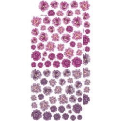 BASIC FLOWER SET - Purple/Fuchsia - 6 x 12 - 1/3 sady